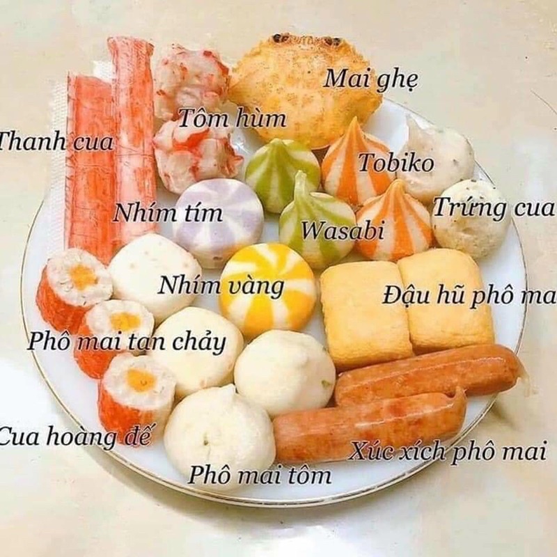 Viên thả lẩu mix Malaysia 500gr