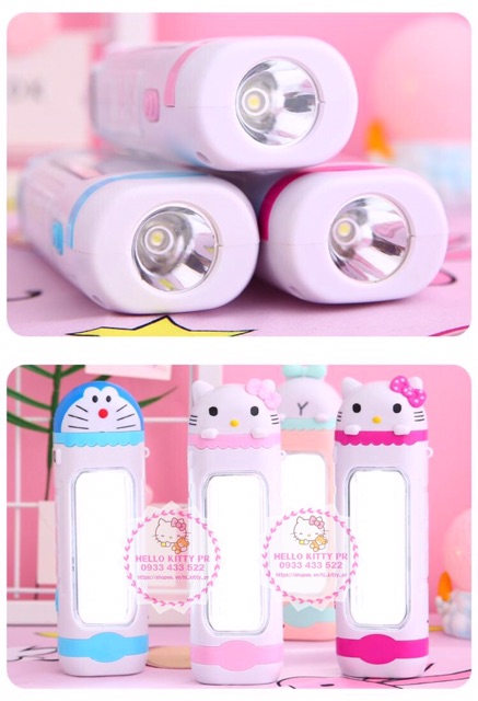 ĐÈN PIN (LED) SẠC ĐÔI HELLO KITTY DOREMON DORAEMON