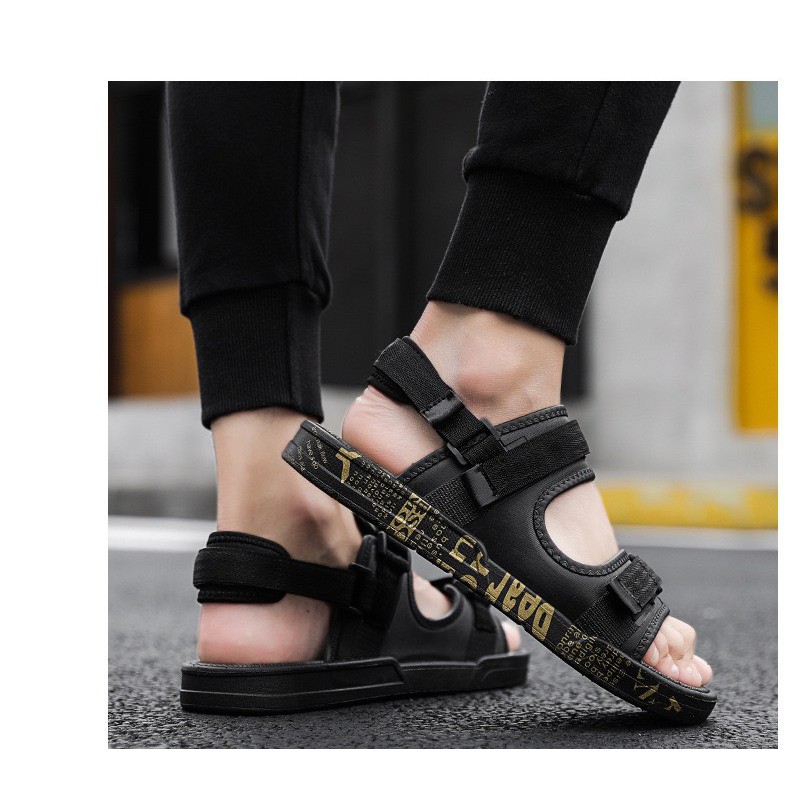 Giầy sandal nam 2 quai Chữ Dear giá rẻ  - Xăng đan quai hậu nam Chữ rẻ Mẫu Mới 2021