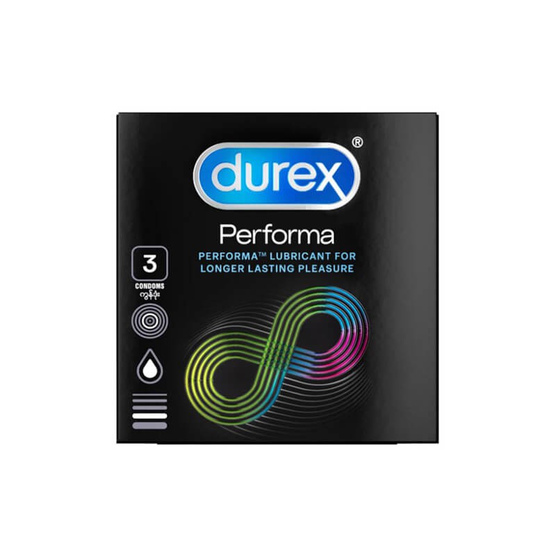 [CHE TÊN] - Bao Cao Su Durex Performa Kéo Dài Thời Gian  Hộp 3 Cái