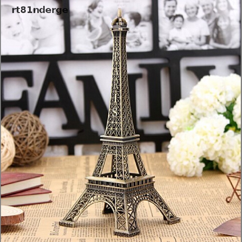 Mô hình tháp Eiffel bằng đồng 13cm phong cách cổ điển dùng để trang trí