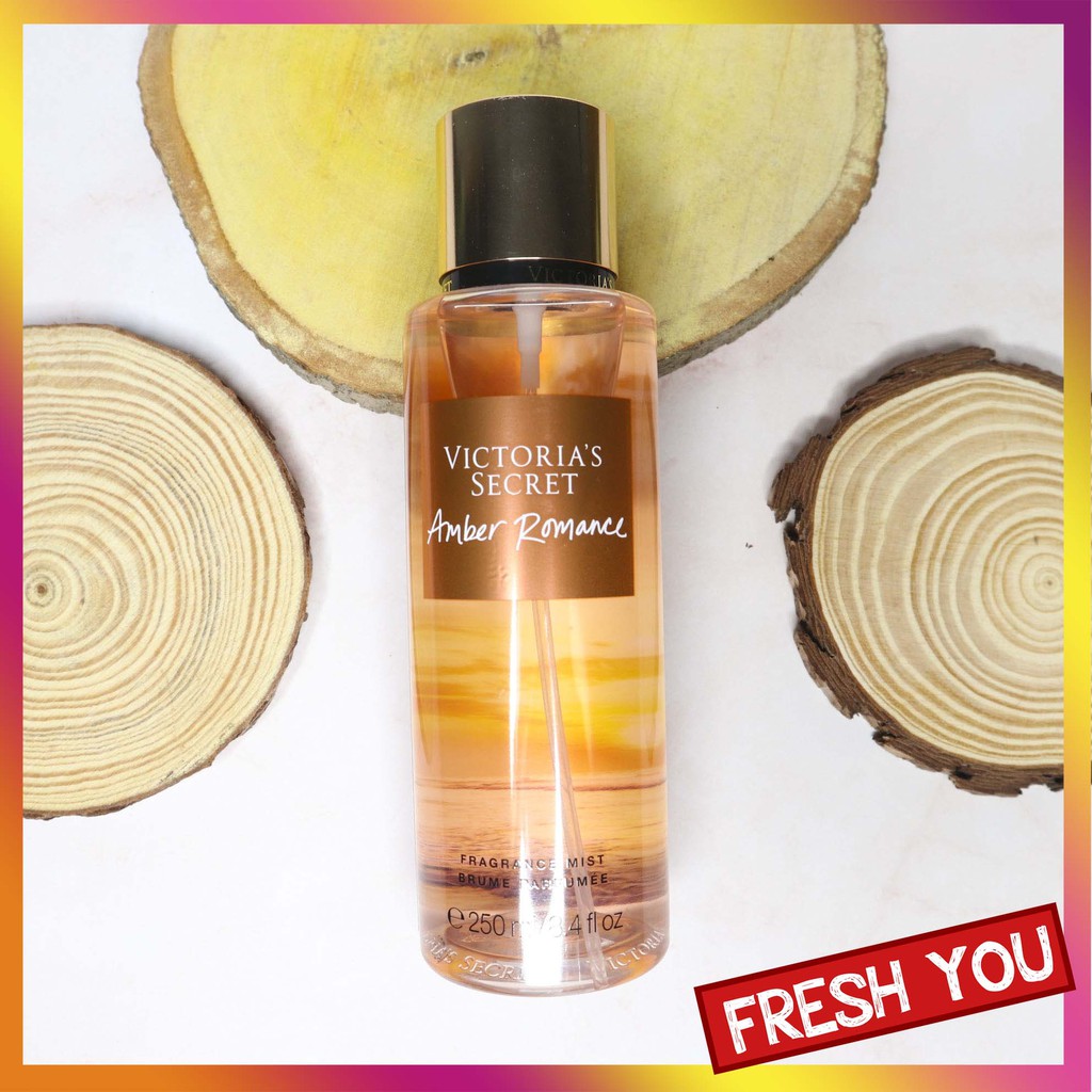 Amber Romance - Full Size Xịt Thơm Toàn Thân Victoria's Secret (Body Mist, Lotion, Sữa tắm)_ BST Signature / Pink - Gỗ | BigBuy360 - bigbuy360.vn