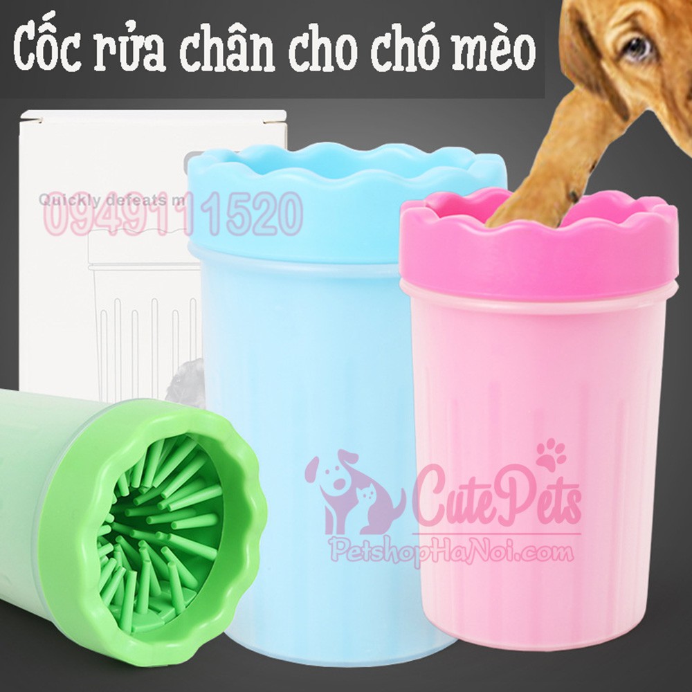 Cốc rửa chân cho chó mèo Soft Gentle - CutePets Phụ kiện thú cưng Pet shop Hà Nội