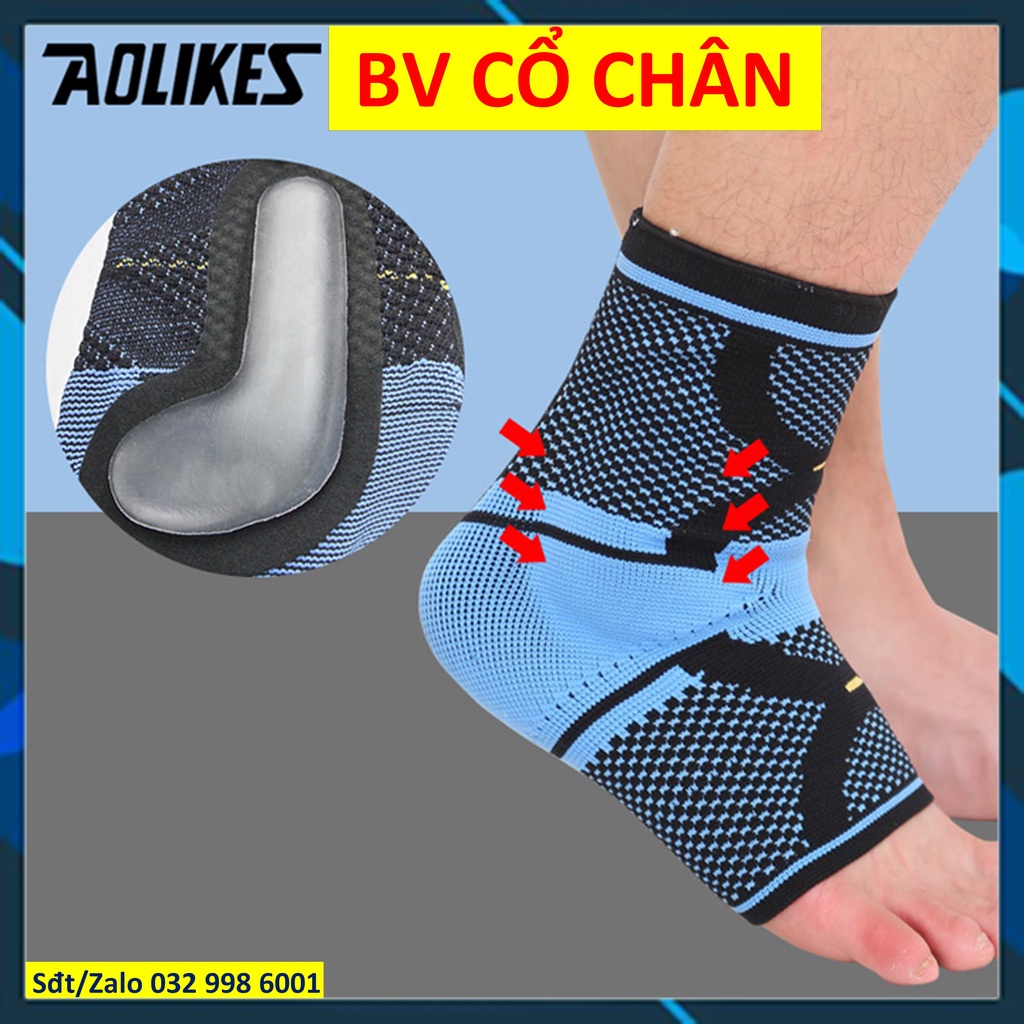 Đai quấn cổ chân bảo vệ cổ chân chính hãng Aolikes 1527 7130 7129 Băng mắt cá chân Băng cổ chân thể thao ddcg