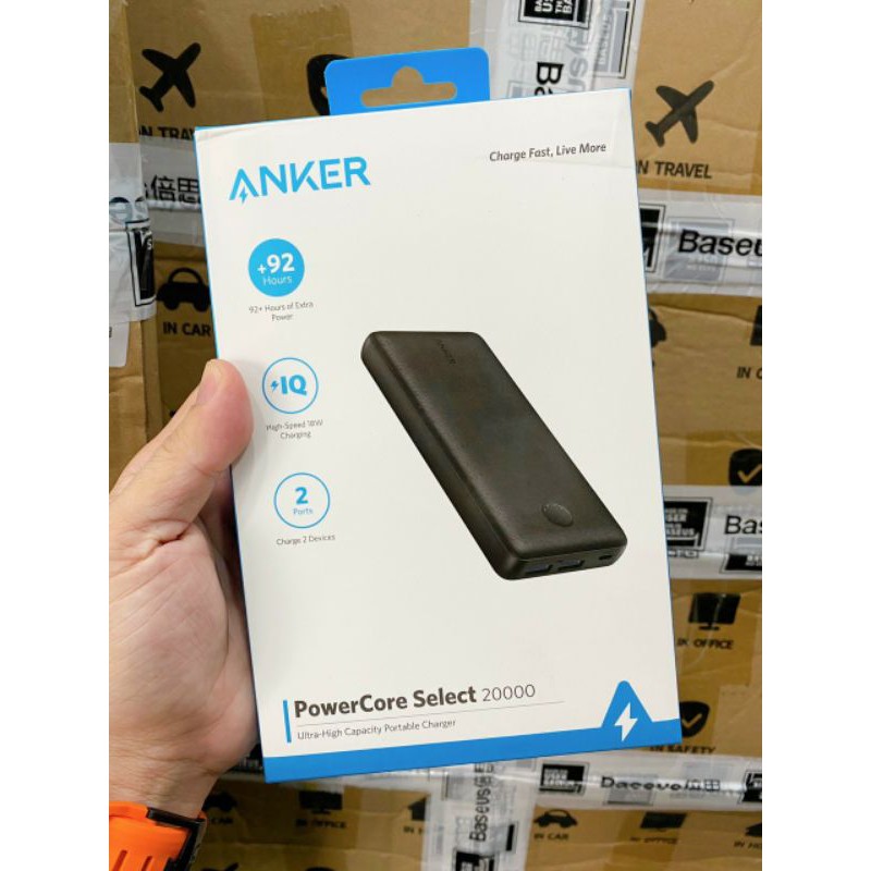 Sạc Dự Phòng Anker PowerCore Essential 20000mAh - Sạc Nhanh PD 18W - QC 3.0 - A1281 có bảo hành