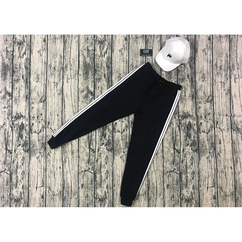 [Mã SKAMAP6 giảm 8% TỐI ĐA 50K đơn250K] Quần đen 3 sọc bo -UNISEX cao cấp | BigBuy360 - bigbuy360.vn