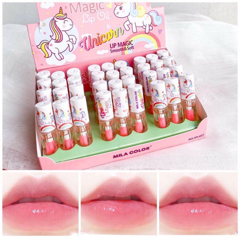 (Hàng Mới Về) Dầu Dưỡng Môi Mila Màu Sắc Kỳ Lân Xinh Xắn | BigBuy360 - bigbuy360.vn