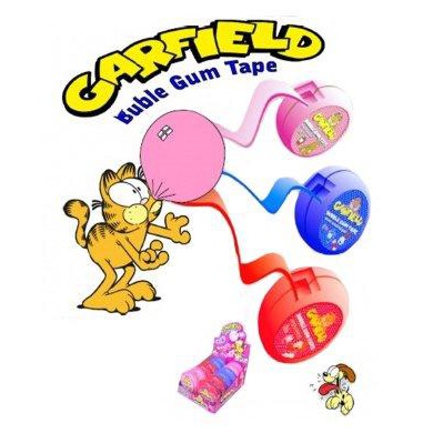 Kẹo gum cuộn Garfield Bubble Gum Tape 58gr