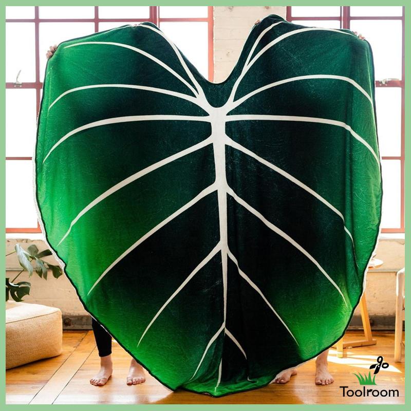 Chăn Trải Sofa Hình Lá Cọ Thân Thiện Với Da Thoải Mái