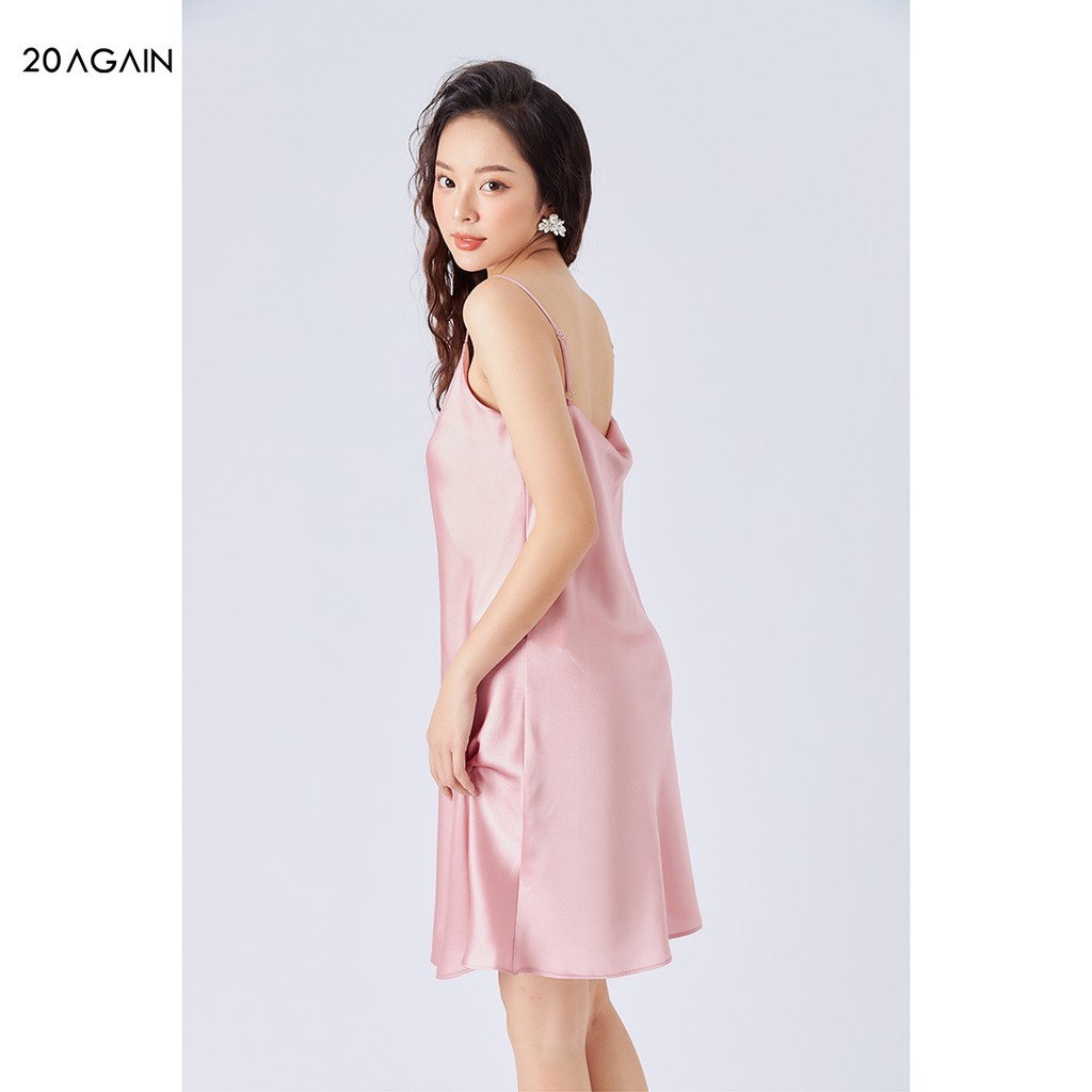 [Mã WABR20AG15 giảm 10% đơn 99K] Váy ngủ 2 dây dáng suông 20AGAIN thiết kế sexy chất liệu lụa mềm mại NDA2061 | BigBuy360 - bigbuy360.vn