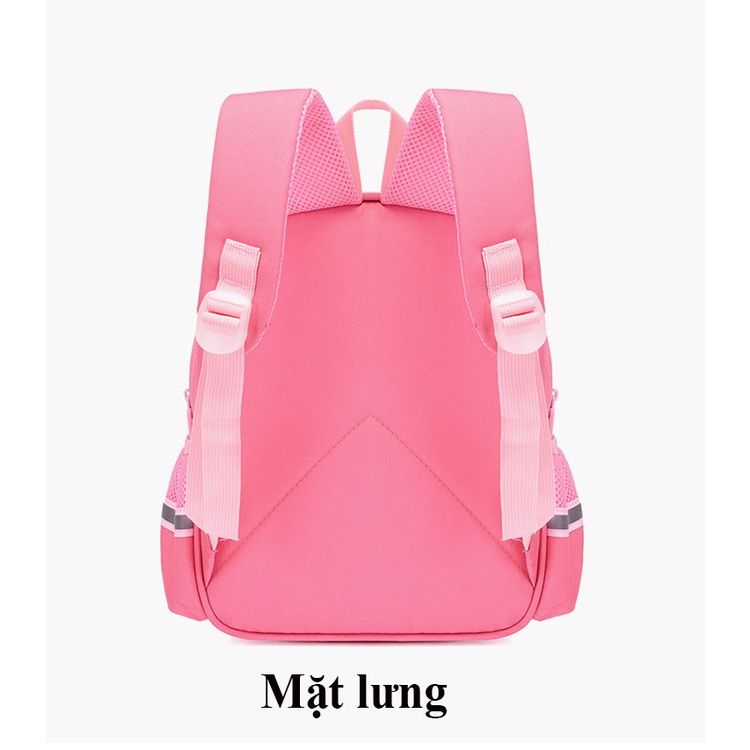 Balo cặp cho bé trai gái đi học ba lô trẻ em mầm non mẫu giáo 3-5 tuổi chống nước siêu nhẹ hình khủng long mèo đáng yêu