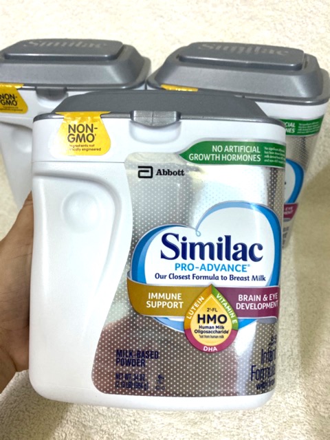 [Hàng Mỹ] Similac Pro Advance HMO non GMO-HMO hộp nhựa 964gram.