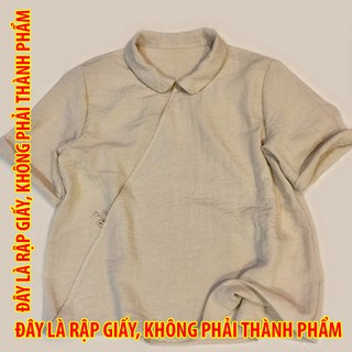 Rập giấy WW045 - Áo vạt chéo có cổ - NL