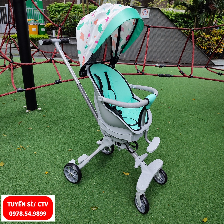 Xe đẩy gấp gọn cho bé X8 Pro đi du lịch, Xe đẩy cho bé 2 chiều ngả 2 tư thế cao cấp bảo hành 12 tháng