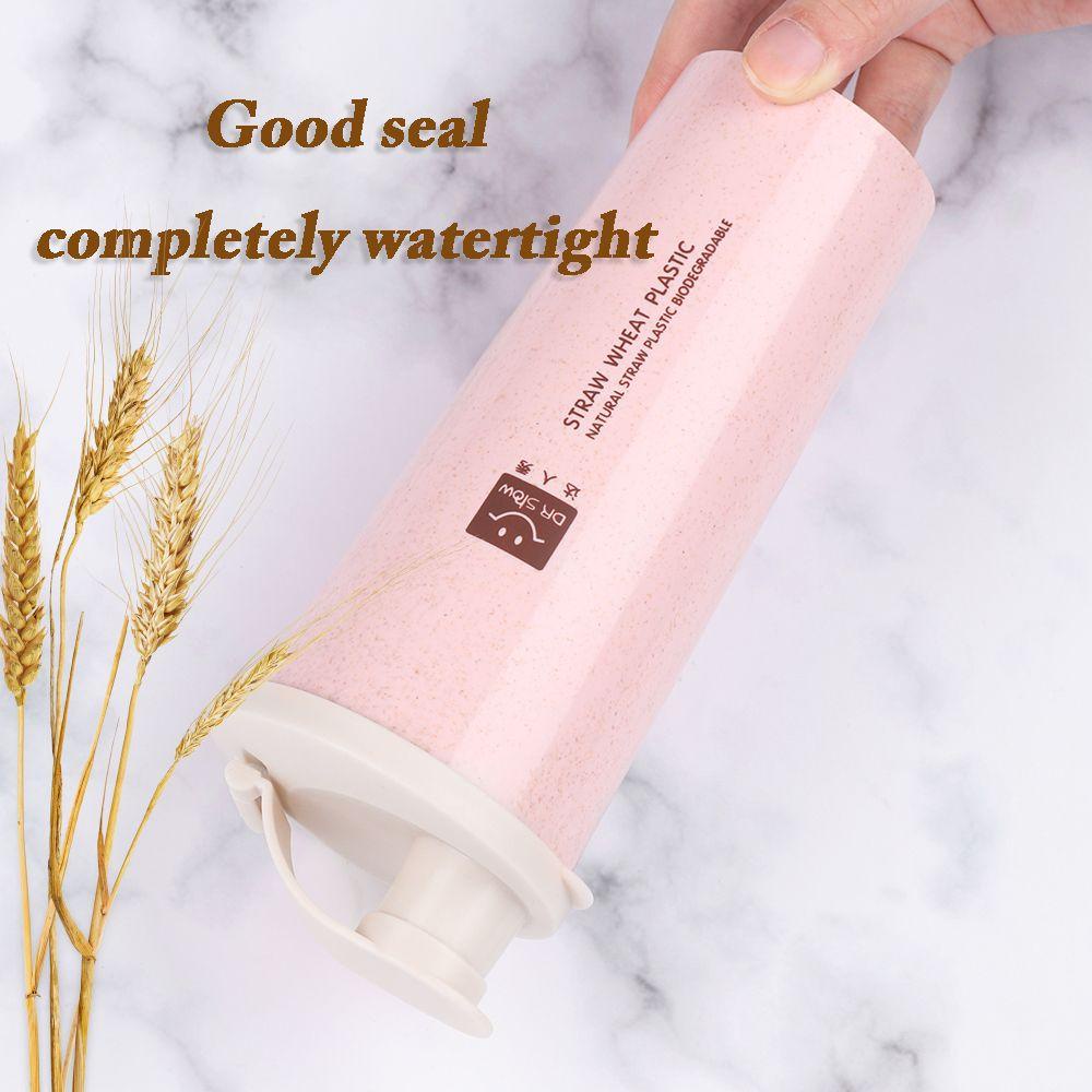 Bình Nước 450ml Bằng Sợi Rơm Lúa Mì An Toàn Cho Sức Khỏe