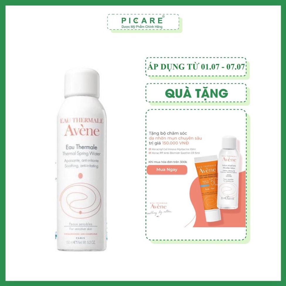 [CHÍNH HÃNG] Avene Xịt Khoáng Làm Dịu Da Thermal Spring Water 150ml