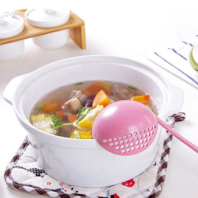 Bộ Muỗng/Rá Lọc Cán Dài 2 Trong 1 Đa Năng Tiện Dụng Cho Nhà Bếp