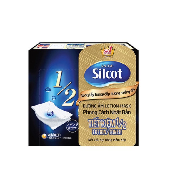 Bông tẩy trang Silcot đắp dưỡng miếng đôi 40 miếng/hộp