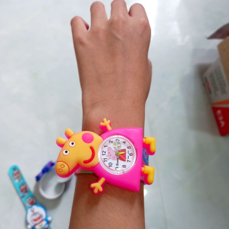 Đồng hồ tay đập đồ chơi cho bé trai/gái hàng loại 1 nhiều mẫu, nhiều màu chó bé 2 tuổi trở lên