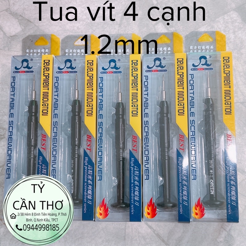 Tua vít chuyên dụng sửa điện thoại các loại 0.6 mm, 0.8 mm, 1.2 mm, 1.5 mm