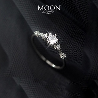 Nhẫn bạc nữ Moonsilver, nhẫn đính đá Min