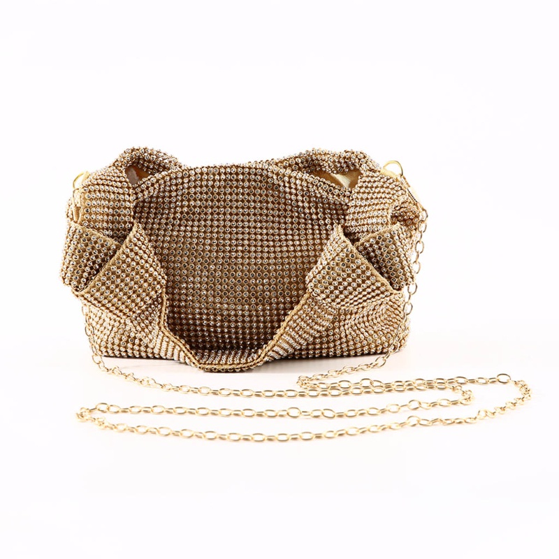 Ví Cầm Tay Bằng Pu Đính Đá Lấp Lánh Cho Nữ