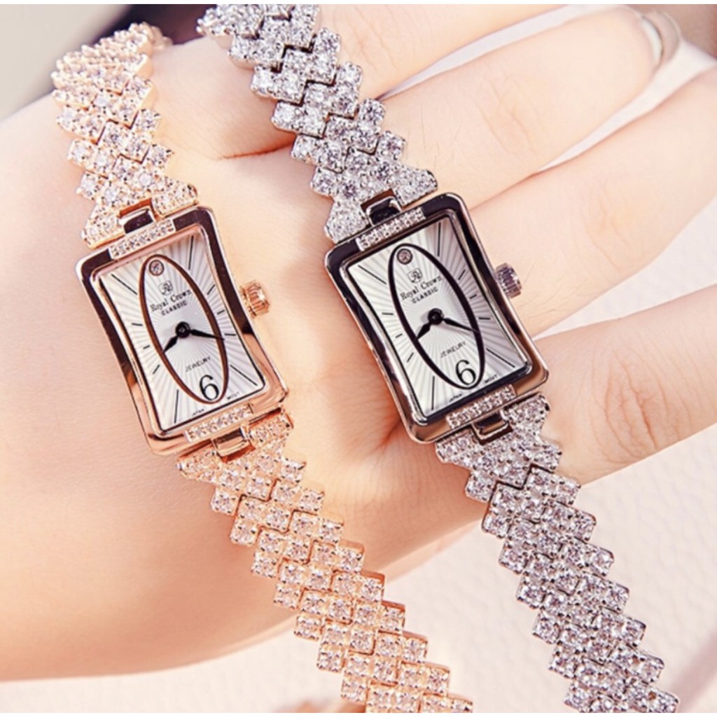 Đồng Hồ Nữ Chính Hãng Royal Crown 2603 Jewerry Rose Gold