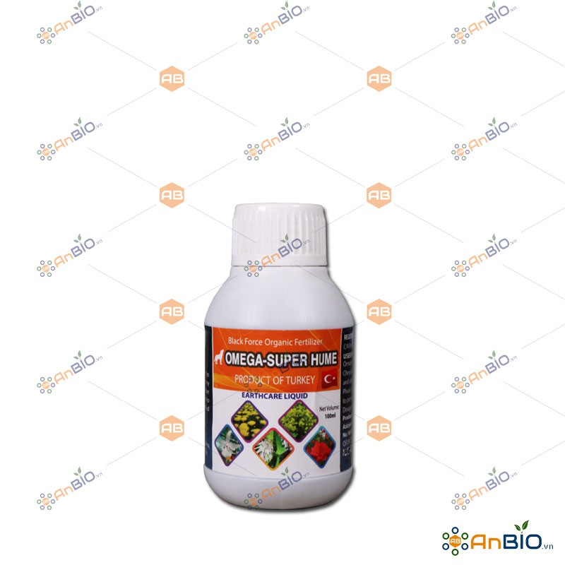 Phân Hữu Cơ Thổ Nhĩ Kỳ OMEGA SUPER HUME Chai 100ml XANH LÁ – DÀY LÁ BUNG RỄ BẬT MẦM - A4.1009