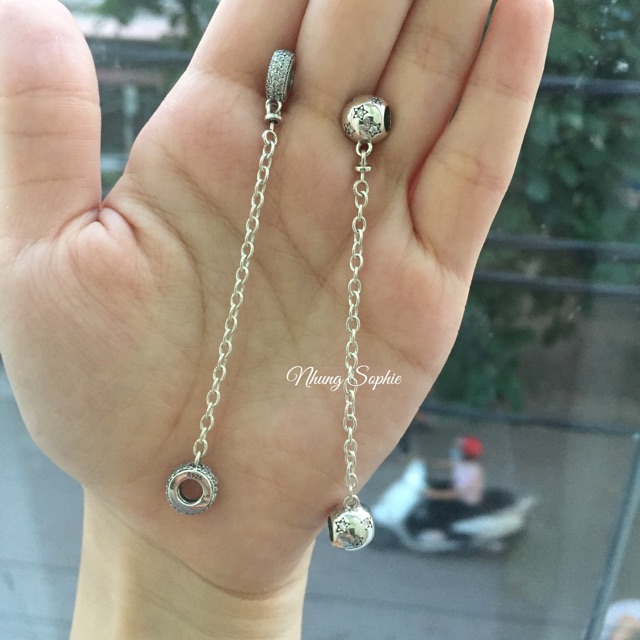 Charm khoá an toàn safety chain bạc 925
