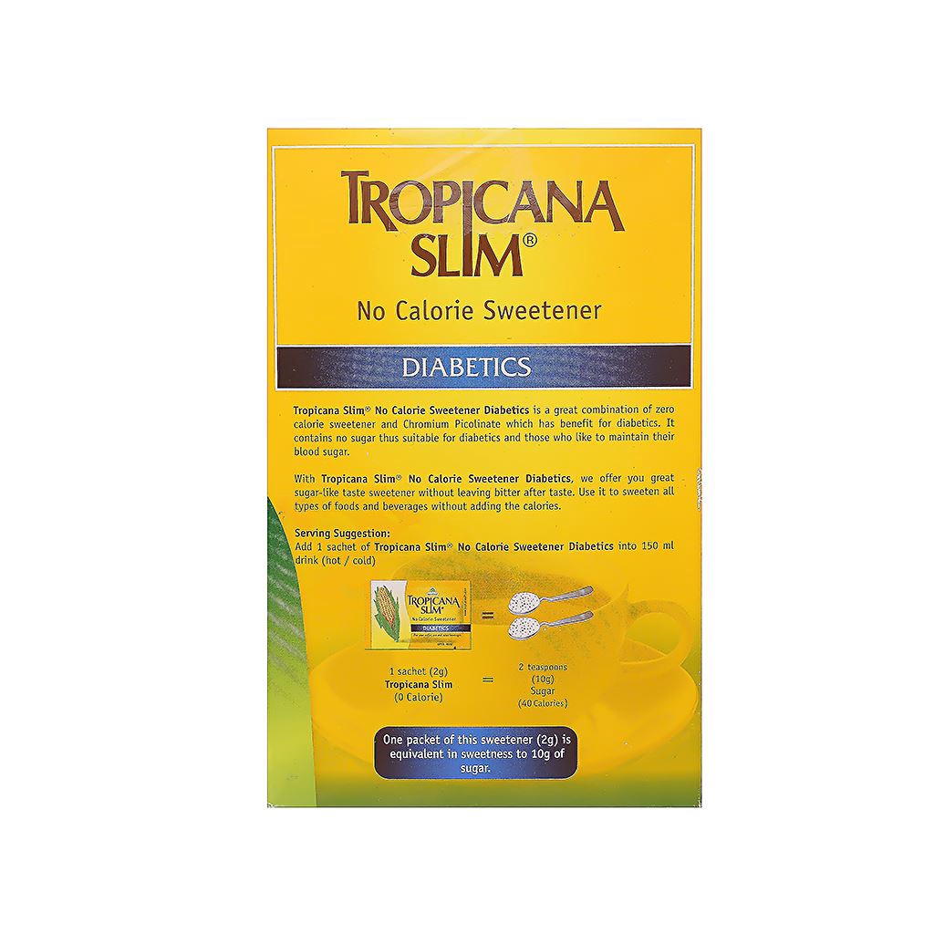 Đường bắp  ăn kiêng Tropicana Slim hộp 100g (50 gói x 2g)
