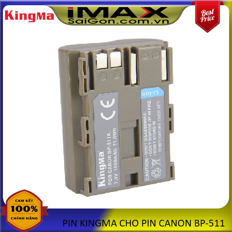 PIN SẠC MÁY ẢNH KINGMA BP-511