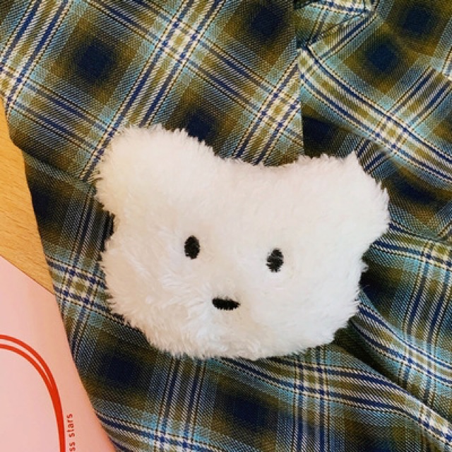 Huy hiệu ghim cài áo / túi gấu thỏ bông phong cách ulzzang Hàn Quốc
