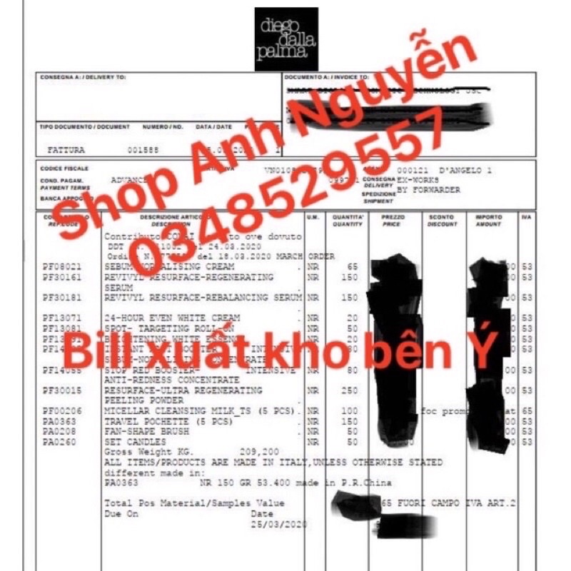 PEEL TẢO Ý, ĐỦ BILL❤️ FREESHIP❤️ DÒNG MỚI TẢO MIX DỊCH RONG NHO CĂNG BÓNG GẤP X2 LẦN Diego Dalla Palma set 5 lần