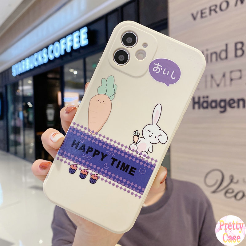 Ốp Lưng Dẻo In Hình Thỏ Và Cà Rốt Dễ Thương Cho Oppo A52 A92 A31 A91 Reno 3 A5 A9 2020 F11 F9 A7 A5S A12 A11K Ax7 A3S A12E F1S A83 A39 A57 Reno 4z 5g Realme C1 2 Pro