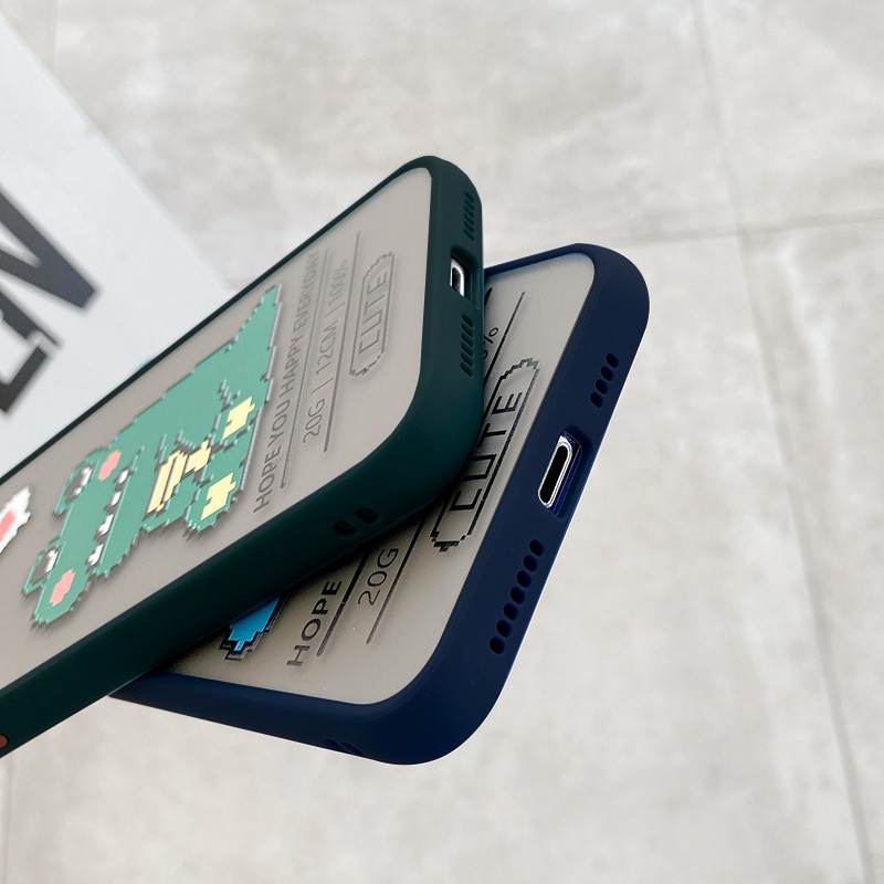 Ốp lưng iphone Big Fish nhám viền nổi cong 5/5s/6/6plus/6s/6splus/7/7plus/8/8plus/x/xr/xs/11/12/pro/max/plus/promax | BigBuy360 - bigbuy360.vn