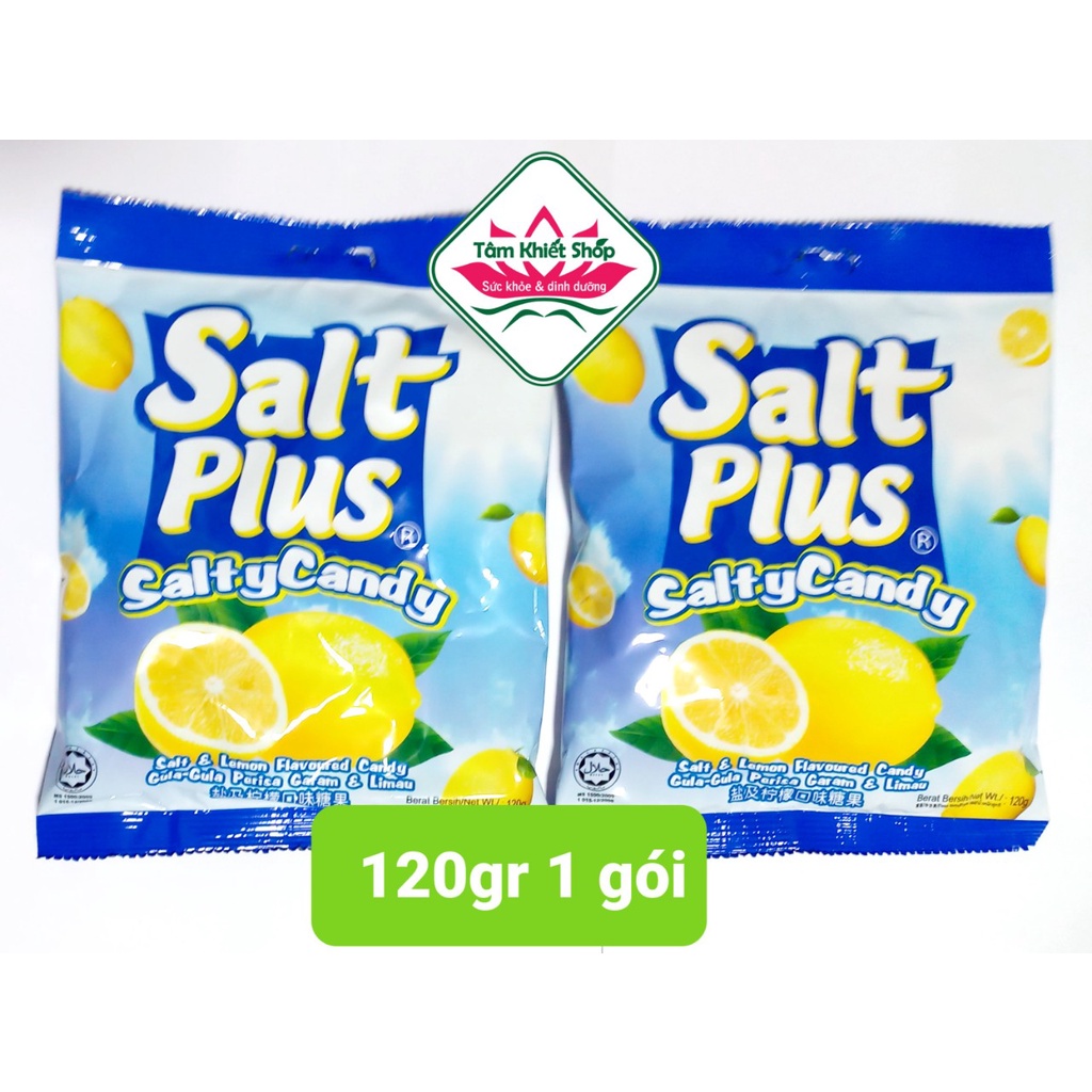 120 gr  gói kẹo chanh muối malaysia salt plus hsd : 2/5.2024