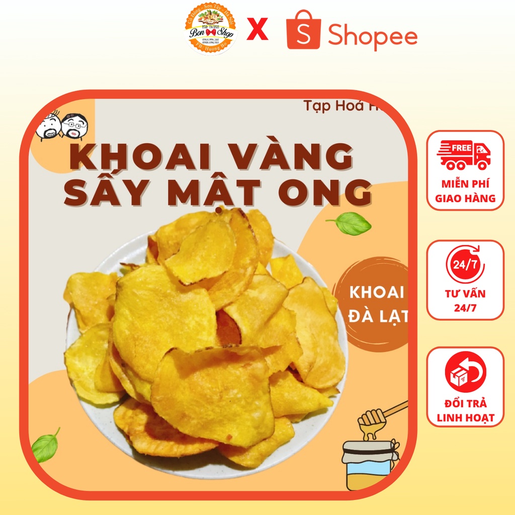 KHOAI LANG VÀNG SẤY MẬT ONG CAO CẤP 500G