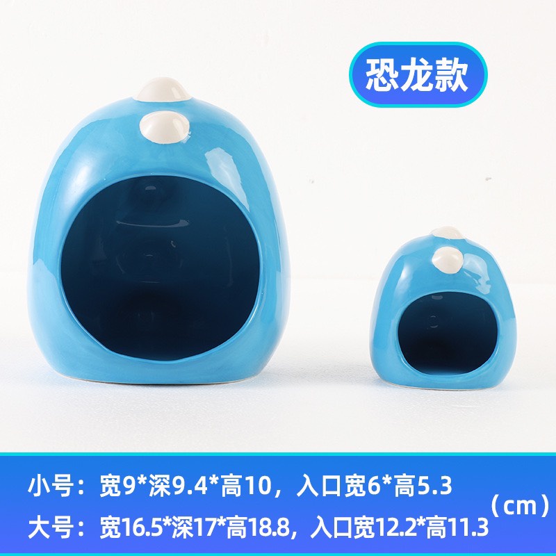 [HOT] nhà sứ khủng long 2 size cho hamster, nhím, bọ baby, sóc, chinchila,...