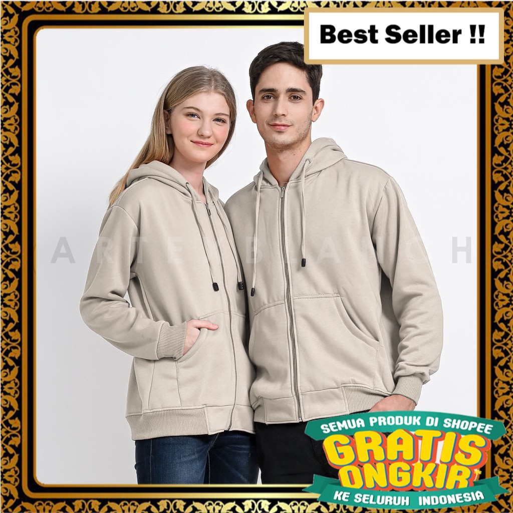 Áo Khoác Có Nón Phối Khóa Kéo Phong Cách Hàn Quốc Cho Nam Nữ M - XXL