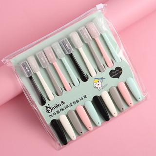 Bộ 10 bàn chải đánh răng - bàn chải muji của nhật