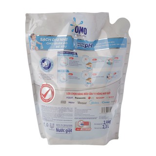 Nước giặt Omo dịu nhẹ túi 2.4kg