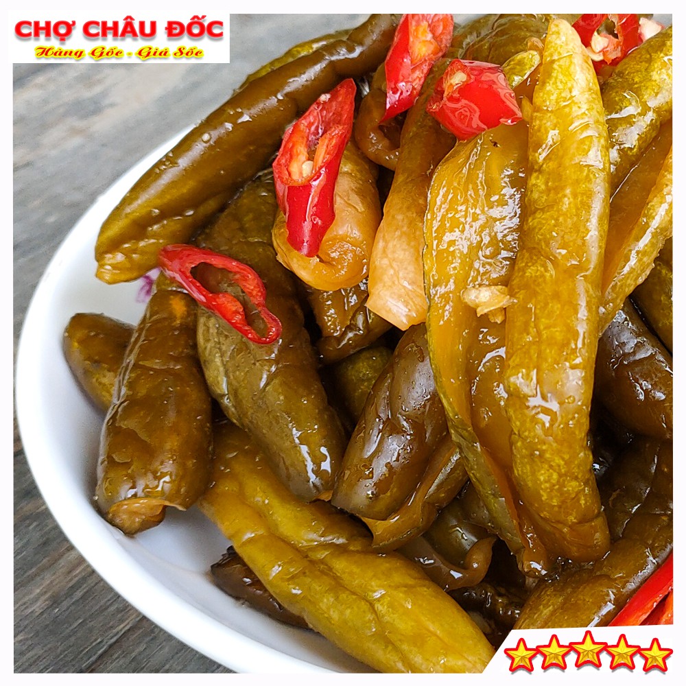 500gr Dưa Mắm Dưa Leo Châu Đốc Nguyên Miếng Chưa Trộn Ngâm Nước Cốt Mắm