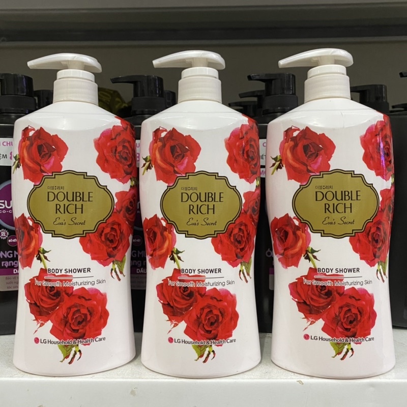 Sữa tắm Double Rich hương hoa giúp tăng cường độ ẩm cho da 800g ( hương hoa hồng )
