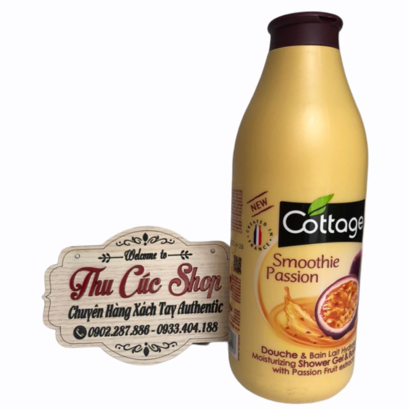 Sữa tắm dưỡng thể trắng da Cottage 750ml Pháp [HÀNG CHÍNH HÃNG] | BigBuy360 - bigbuy360.vn