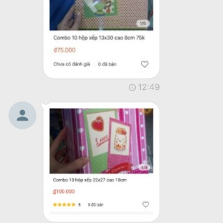 Đơn hộp quà của khách 260k