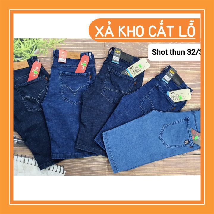 Sỉ COMBO 7 Quần Sọt jean nam trung niên cao cấp đẹp nhất vịnh bắc bộ