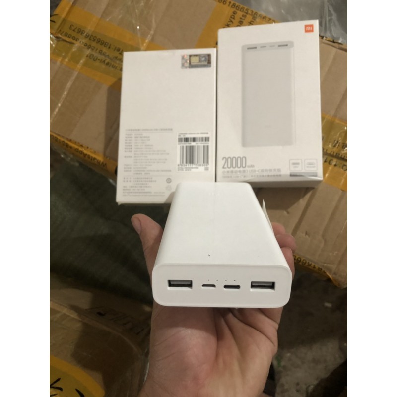 Sạc Dự Phòng - Sạc Dự Phòng Xiaomi Gen 3 20000mAh - Chính Hãng - Hỗ Trợ Sạc Nhanh 2 Chiều QC 3.0 18W