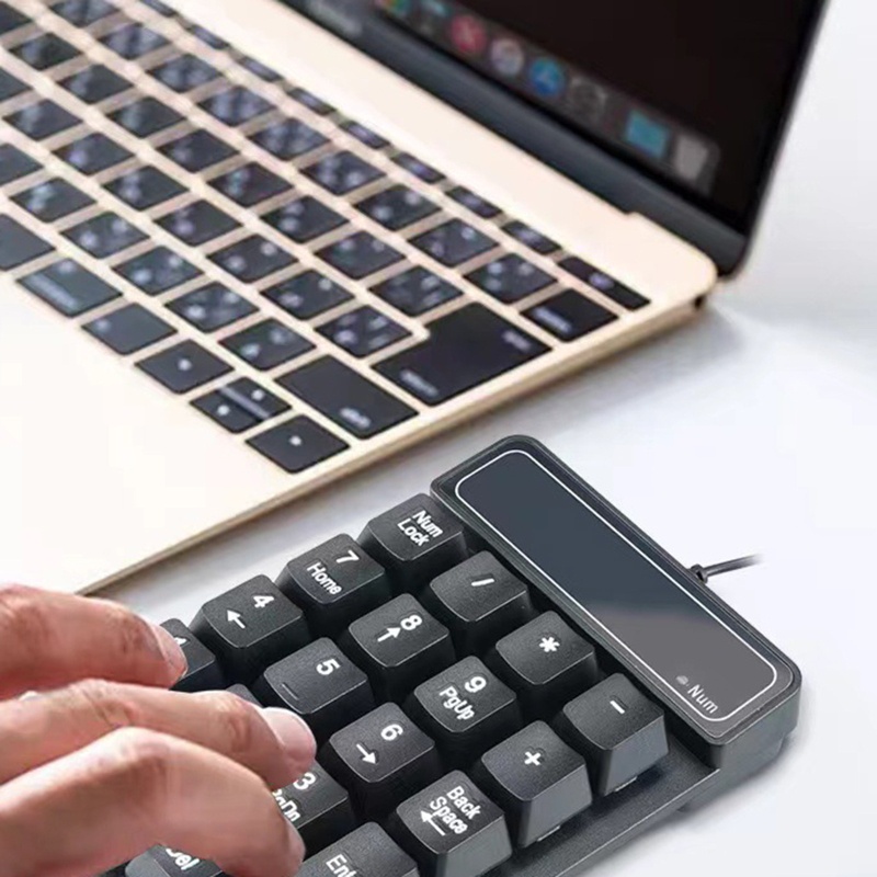 Bàn Phím Số 19 Phím Mini Có Dây Usb Thông Dụng Cho Máy Tính Laptop