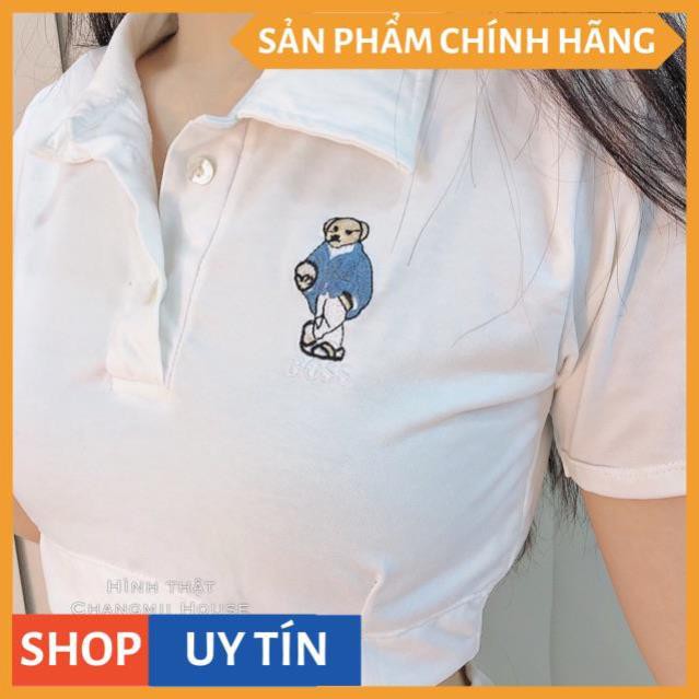 Set bộ áo croptop và chân váy chữ A có kèm quần trong