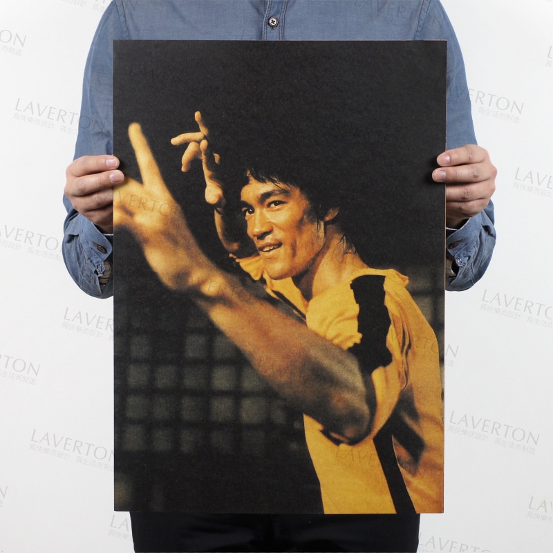 Poster Giấy Kraft Trang Trí Phong Cách Retro Kích Thước 51x35.5cm